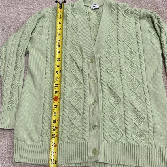 Sunday Best Airtzia  Mint Green Knit Top - Picture 4 of 7